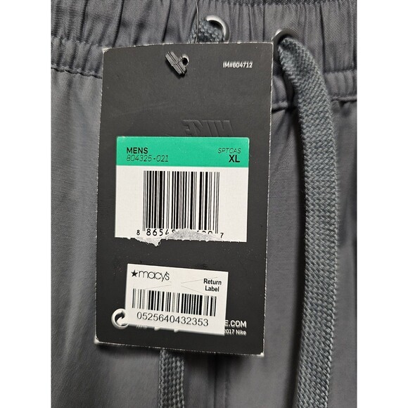 Nike Mens XL Slim Fit Jogger Pants Gray Casual Swoosh Blue Tag Pockets Joggers - Picture 3 of 16